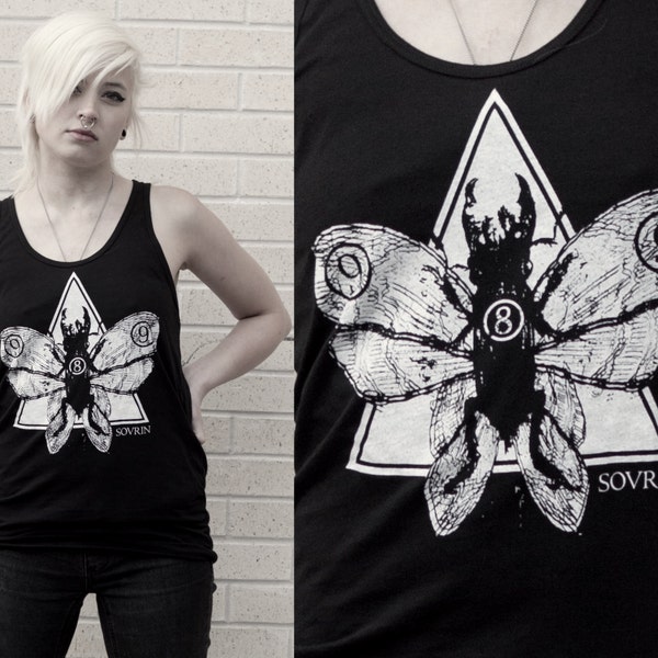 SIZE MEDIUM unisex stag beetle tank size small no re-prints