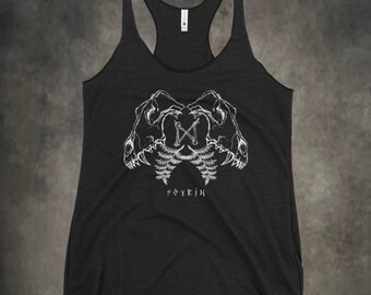 WOLF SKULL Women's Racerback Tank