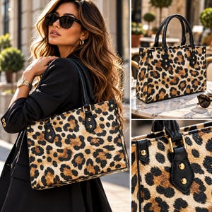 Elegant Women's Tote Bag,Chic PU Leather Handbag,Fashion Shoulder Bag, Everyday Work Travel Bag, Gift for Her,Stylish Top Handle Purse