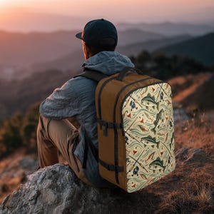 Camouflage Hunting Fishing Backpack,Woodland Camo Backpack for Men,Adventure Gear,Outdoor Travel Rucksack,Hiking Camping Bag