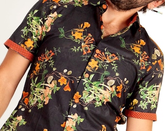 Black orange shirt - Halloween - BAÏSAP