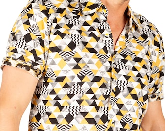 Black and gold shirt - Triangles - BAÏSAP