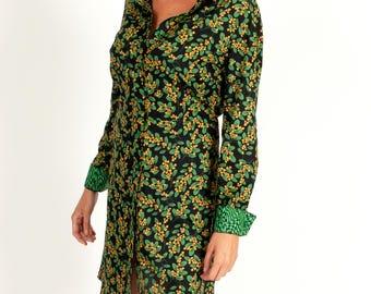 Floral shirt dress - Mimosa - BAÏSAP