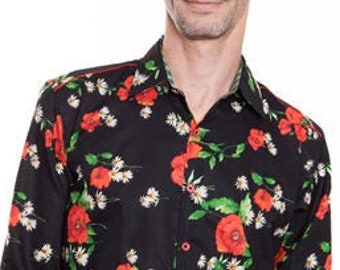 Poppies shirt for men