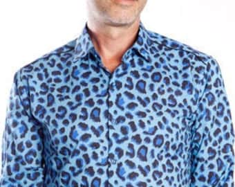 Blue Leopard Shirt - BAÏSAP