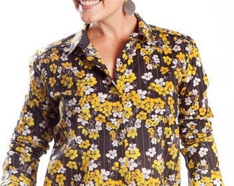 Yellow floral blouse - BAÏSAP