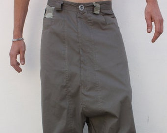 Men harem pants grey - Camouflage - BAÏSAP