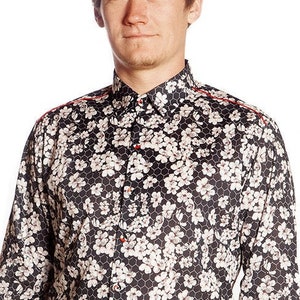 Black shirt with flowers - Alveole - BAÏSAP