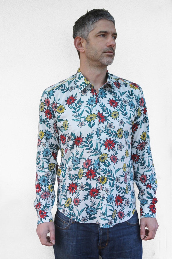 chemise a fleur homme