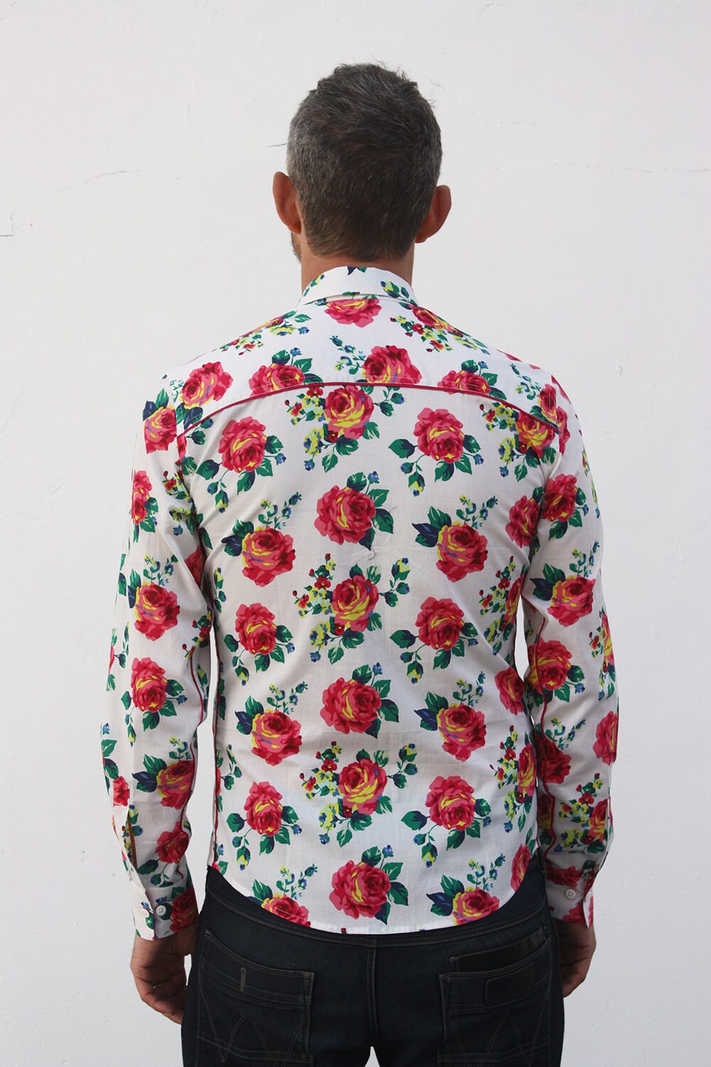Roses Button up Shirt for Men BAÏSAP - Etsy
