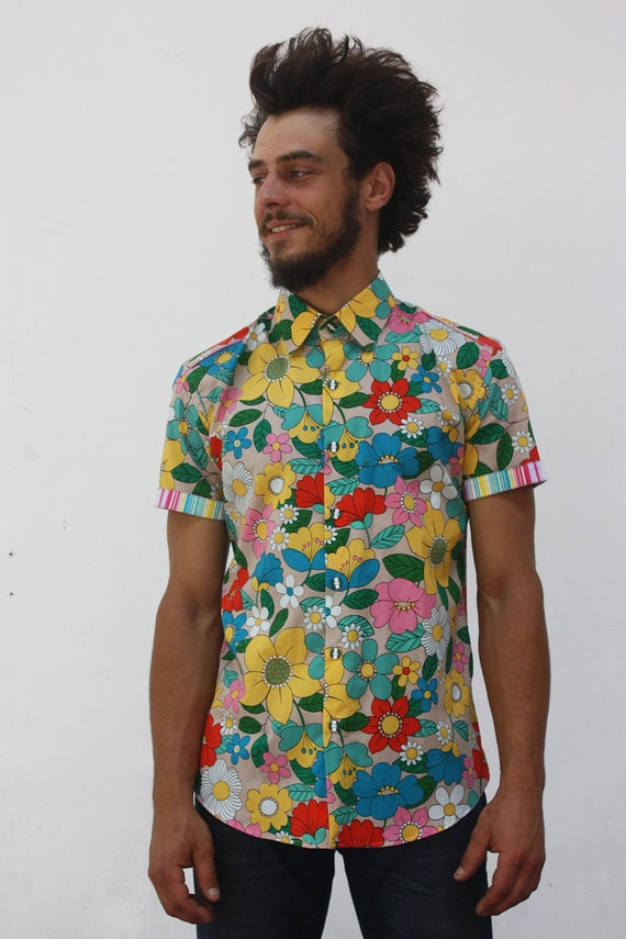 camisas floreadas para hombre