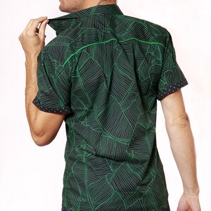 Green short sleeve Banana Leaf BAÏSAP image 2