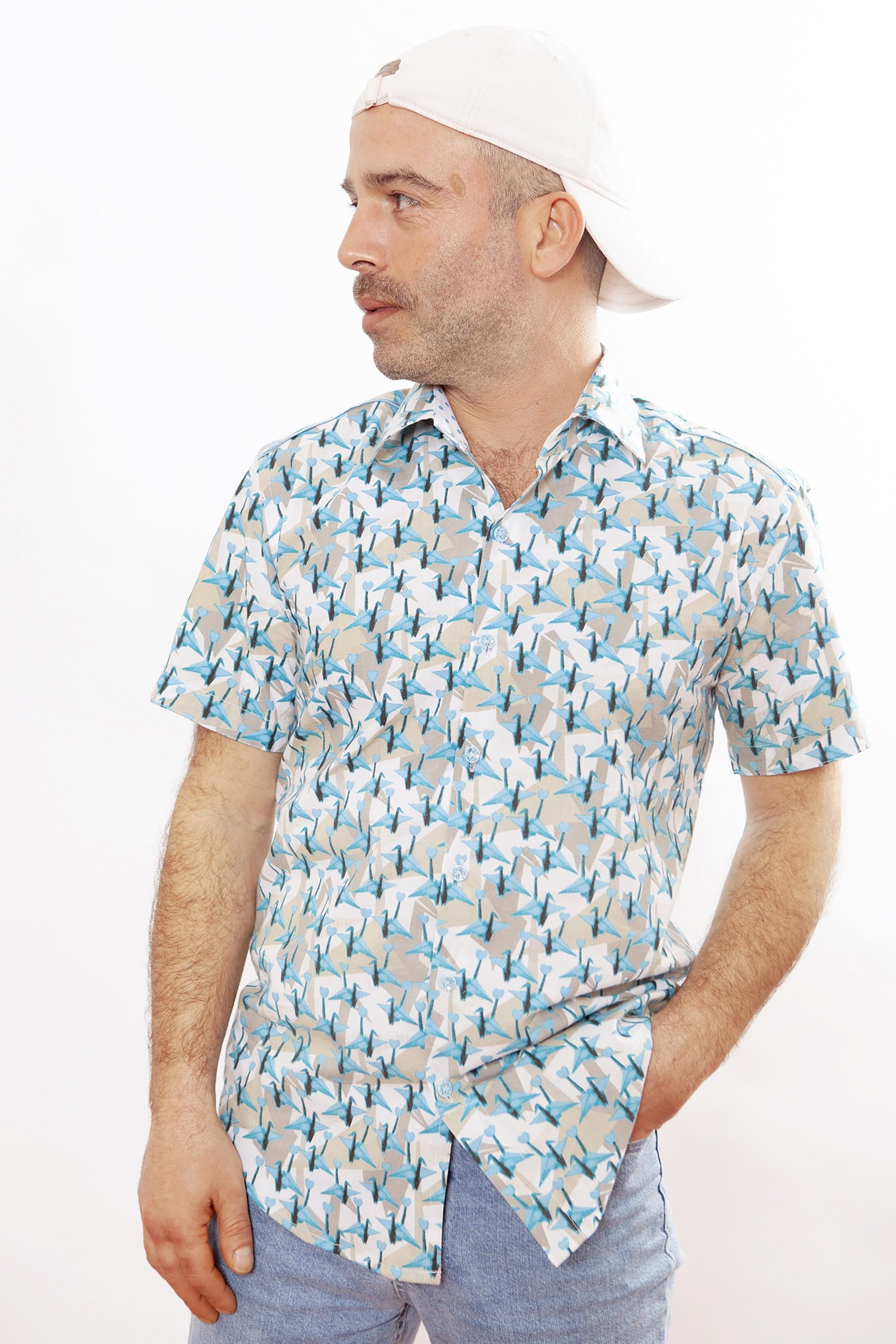 Printed half shirts - Origami - BAÏSAP