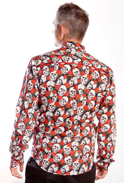 mens skull dress shirt Geometric Dolomite Planter (Set of 2)