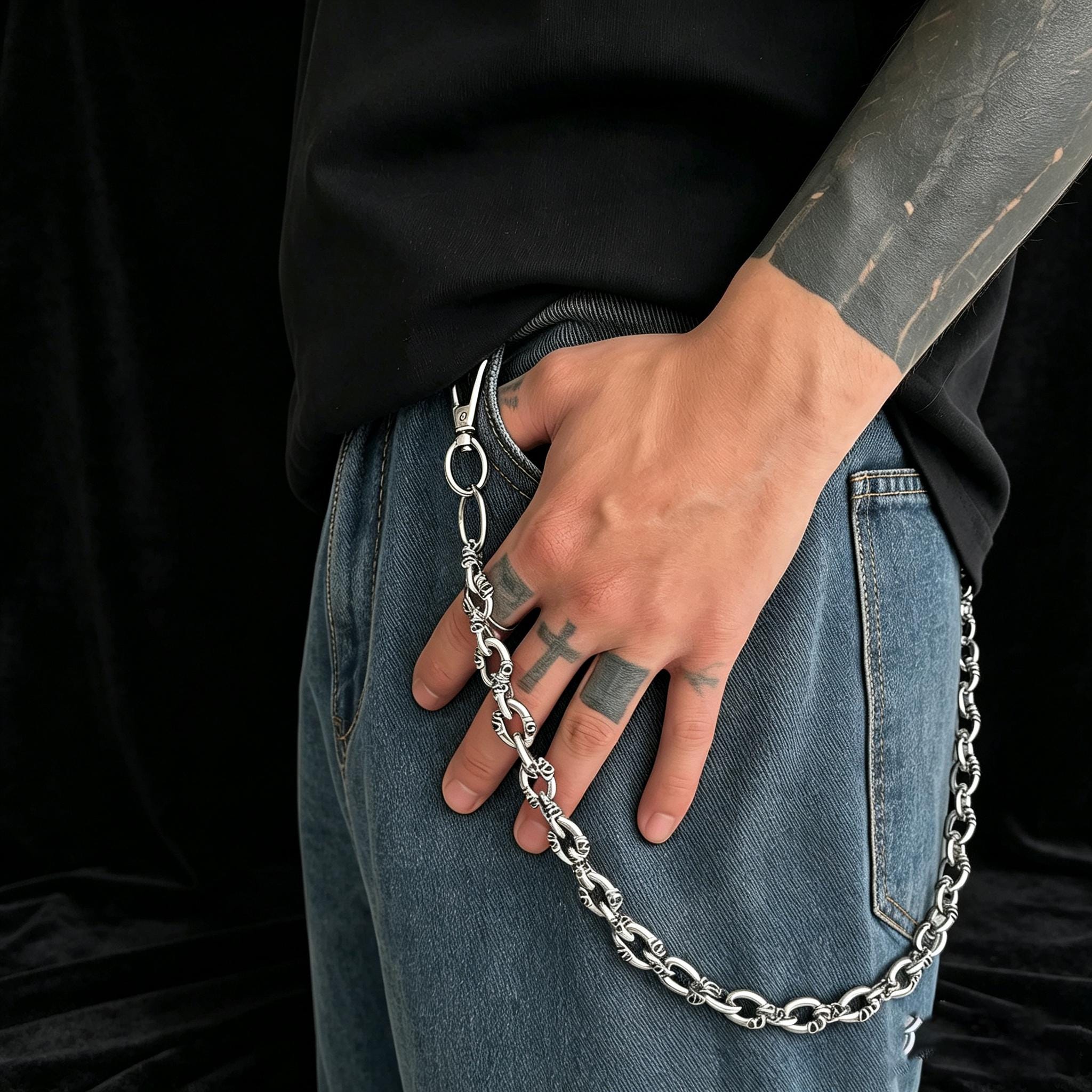 Vintage Wallet Chain Silver - Etsy
