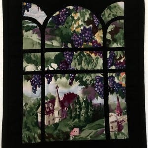 Wine Country Quilted Wall Hanging