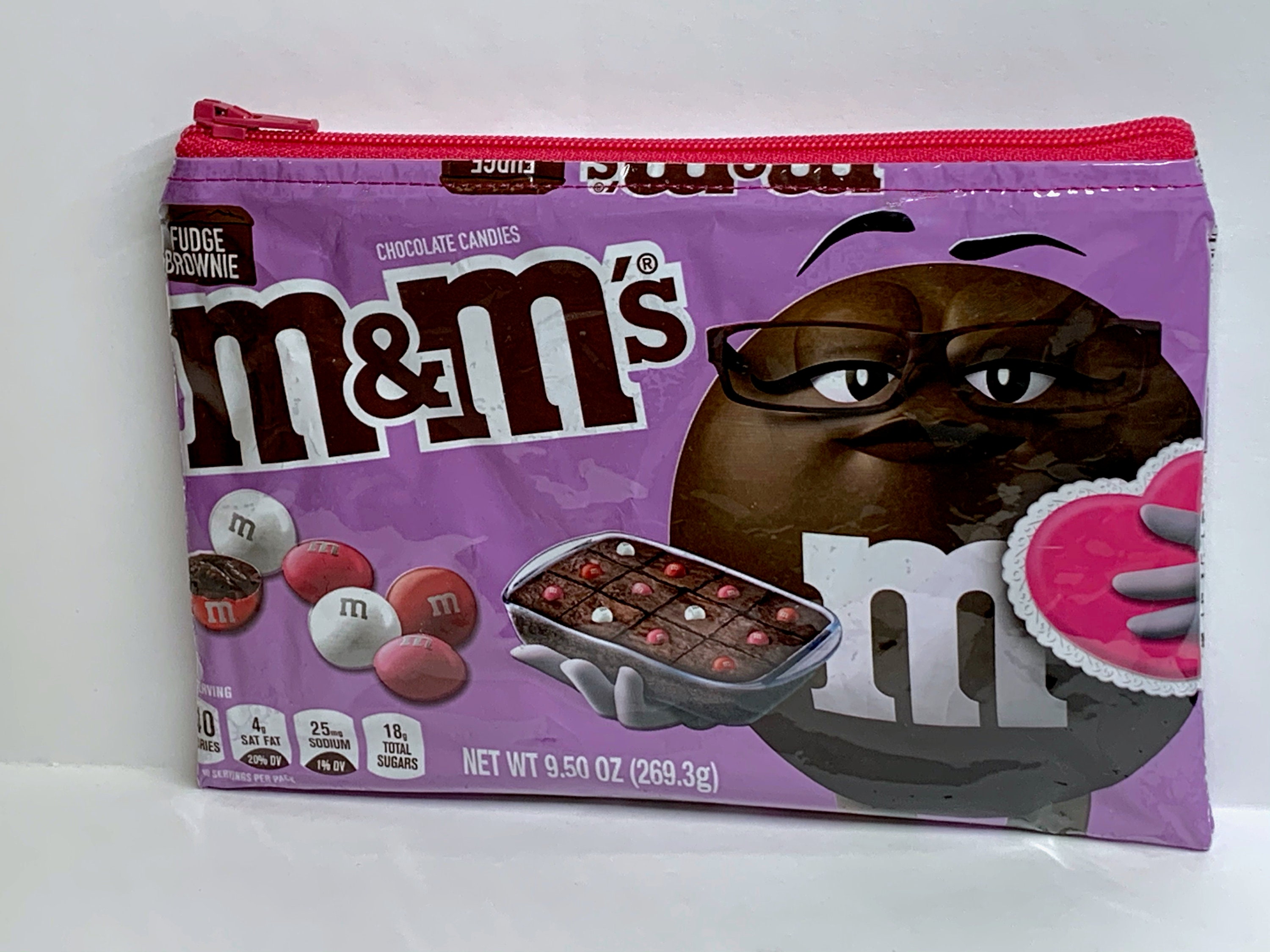 Brand New M&ms Fudge Brownie Candy Wrapper Up-cycled 