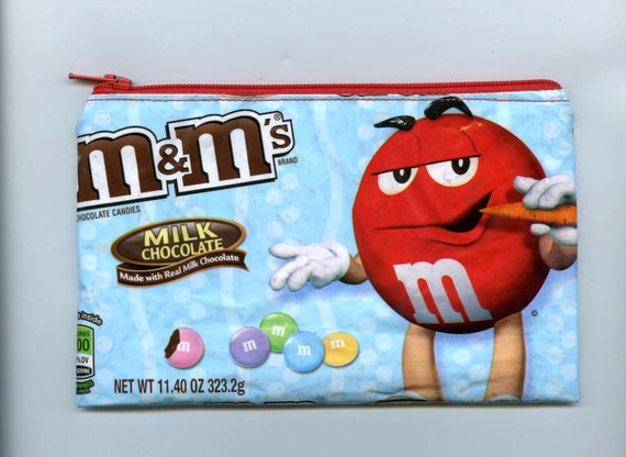 M&ms Milk Chocolate Easter Candy Wrapper Up-cycled Zippered -  UK