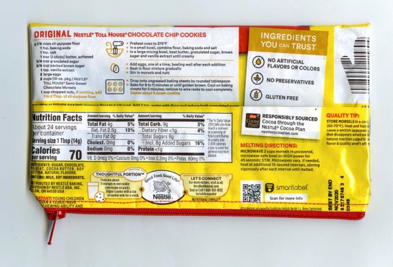 Nestle Toll House Schokoladenchip Morsels Wrapper Up-Cycled | Etsy