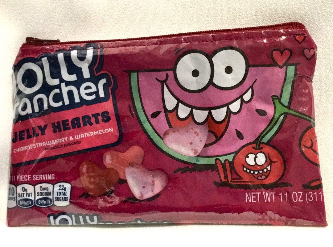 Jolly Rancher Jelly Hearts Wrapper Upcycled Zippered Bag/pouch Etsy