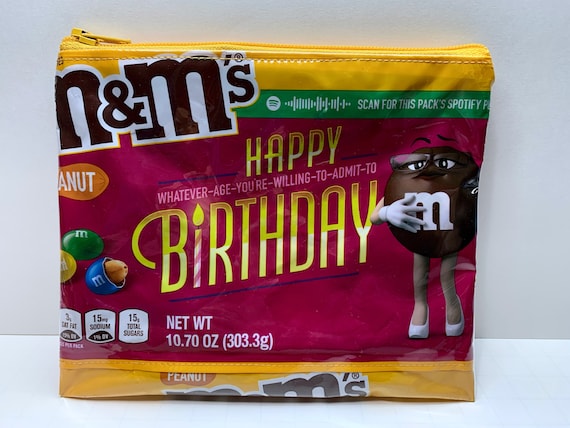 Birthday Candy Wrappers M&M Candy Bags Personalized Birthday 