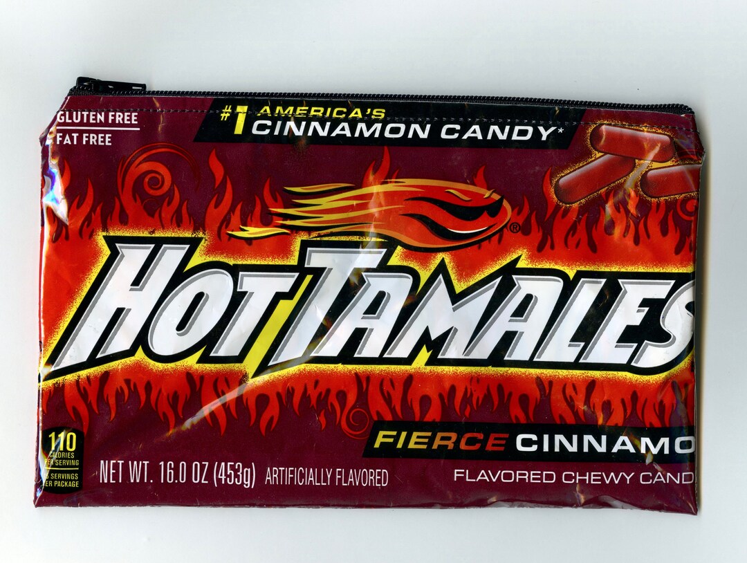 Hot Tamales Candy Wrapper Upcycled Zippered Bag/pouch Etsy