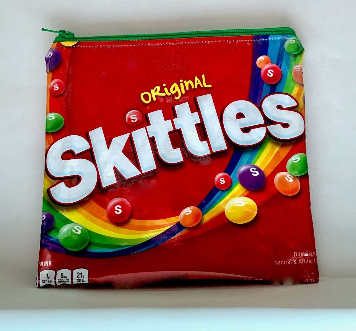 Download New Skittles Medium Size Candy Wrapper Recycled Zippered | Etsy