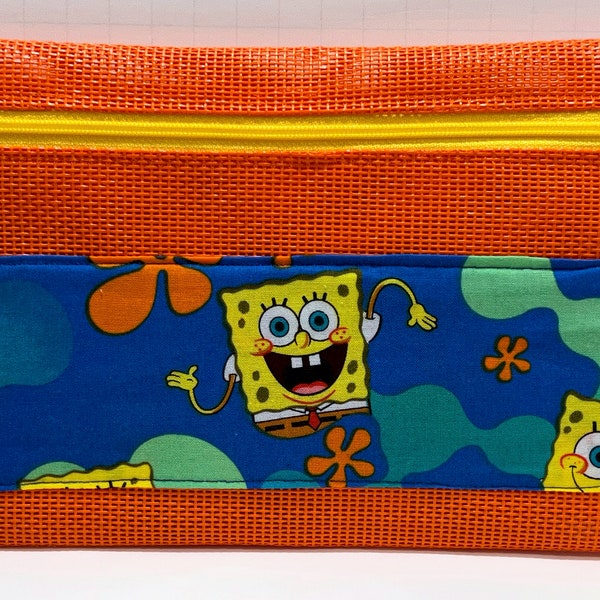 Sponge Bob Zippered 9 by 6 Bag