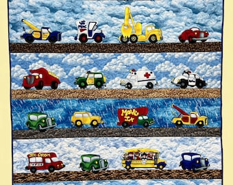 Cars and Trucks Childs Quilt