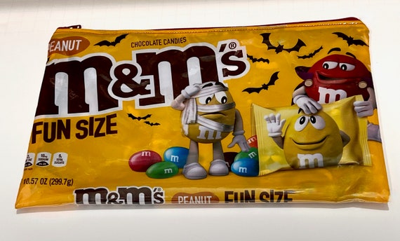 New Large Size M&ms Halloween Fun Size Peanut Candy Wrapper 