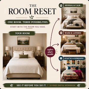 The Room Reset | AI Interior Design Workbook | Room Makeover & Decorating Guide Using ChatGPT