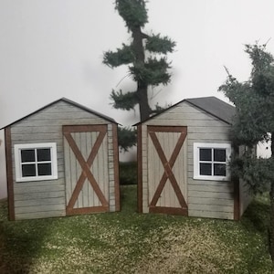O Scale (1:48) Small Shed Kit Pair