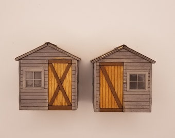 O Scale (1:48) Small Shed Pair