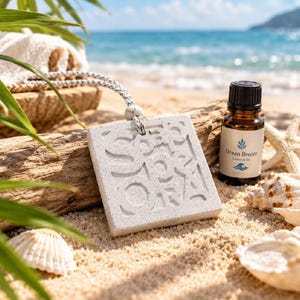 Aromatherapie-Duftstein-Set mit ätherischen Ölen, handgefertigtem passivem Diffusor, Geschenkbox für Selbstfürsorge, natürlicher Raumduft & Autoduft