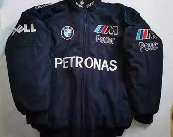 Formula 1 Racing jacket BMW vintage style // Bomber jacket fashion Y2K harajuku