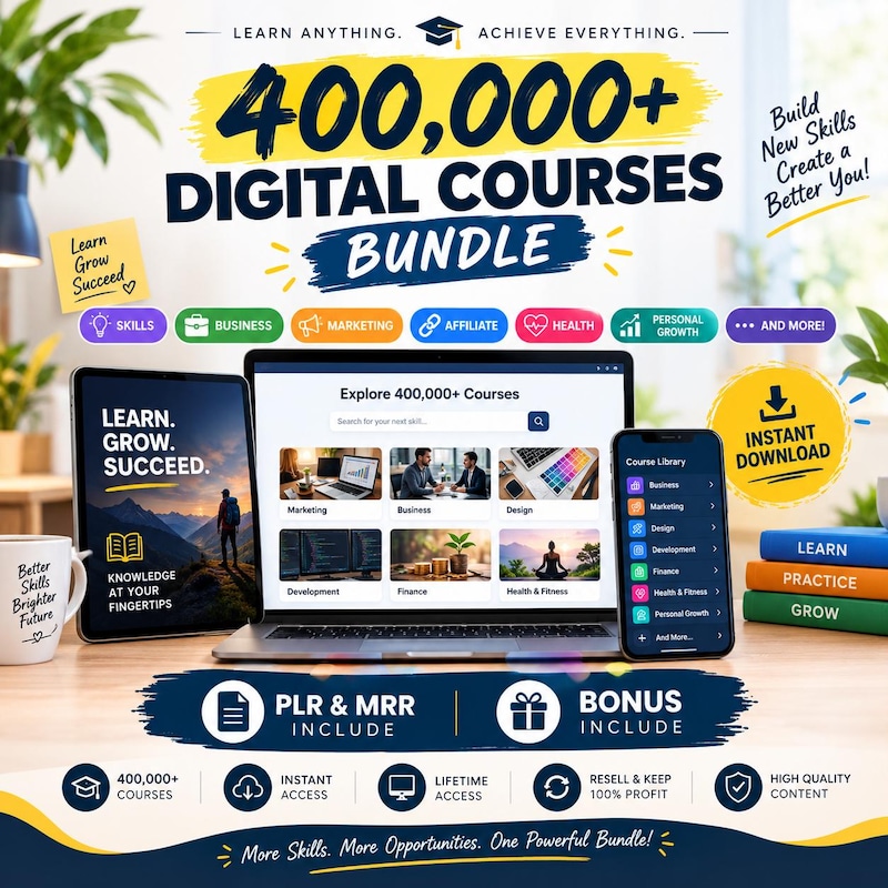 Digital Course List Courses Plus - Etsy UK