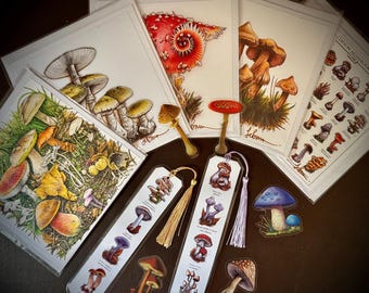 So Mushroom Card Set + Bookmark & Stickers