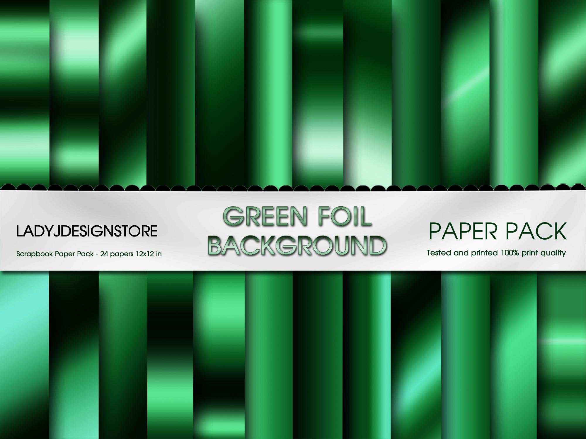 Green Gradient Green Digital Paper green digital foil Etsy