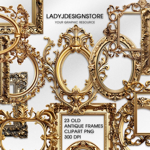 Ornate Gold Frames - Etsy
