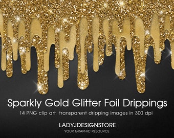 Dripping in Gold Wax Glitter
