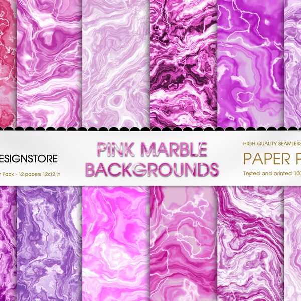 Pink Marble Digital Seamless Paper, digital marble, pink marble textures, marble digital paper, marble backgrounds, scrapbooking