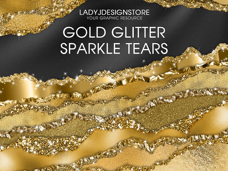 Gold Glitter Sparkle Torn Paper, Gold Tears Clipart, Glitter Gold Tear Borders, Gold foil Clipart, Gold foil Clipart, transparent PNG