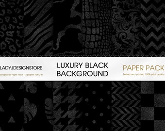 Luxury Black Background, Black Digital Foil Paper, black digital foil, metallic background, shiny black texture, luxury black texture