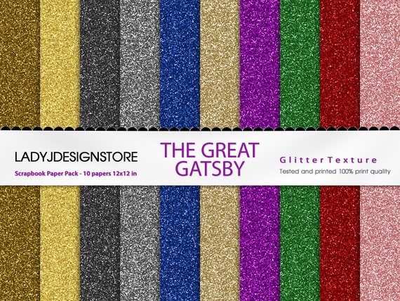 Glitter Digital Papers - 10 Glitter Textures, Paper Pack, Instant ...