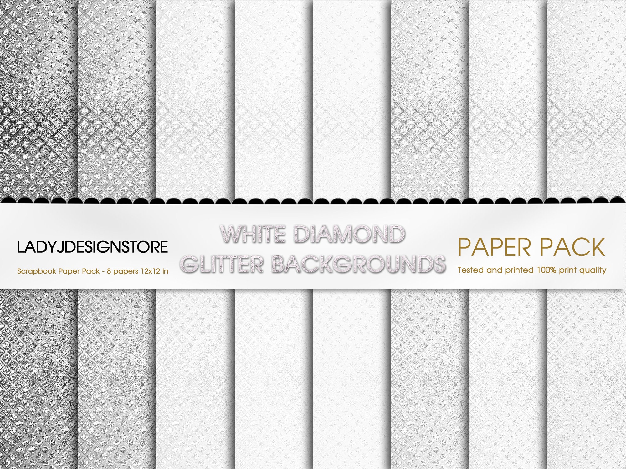 100+] White Glitter Wallpapers