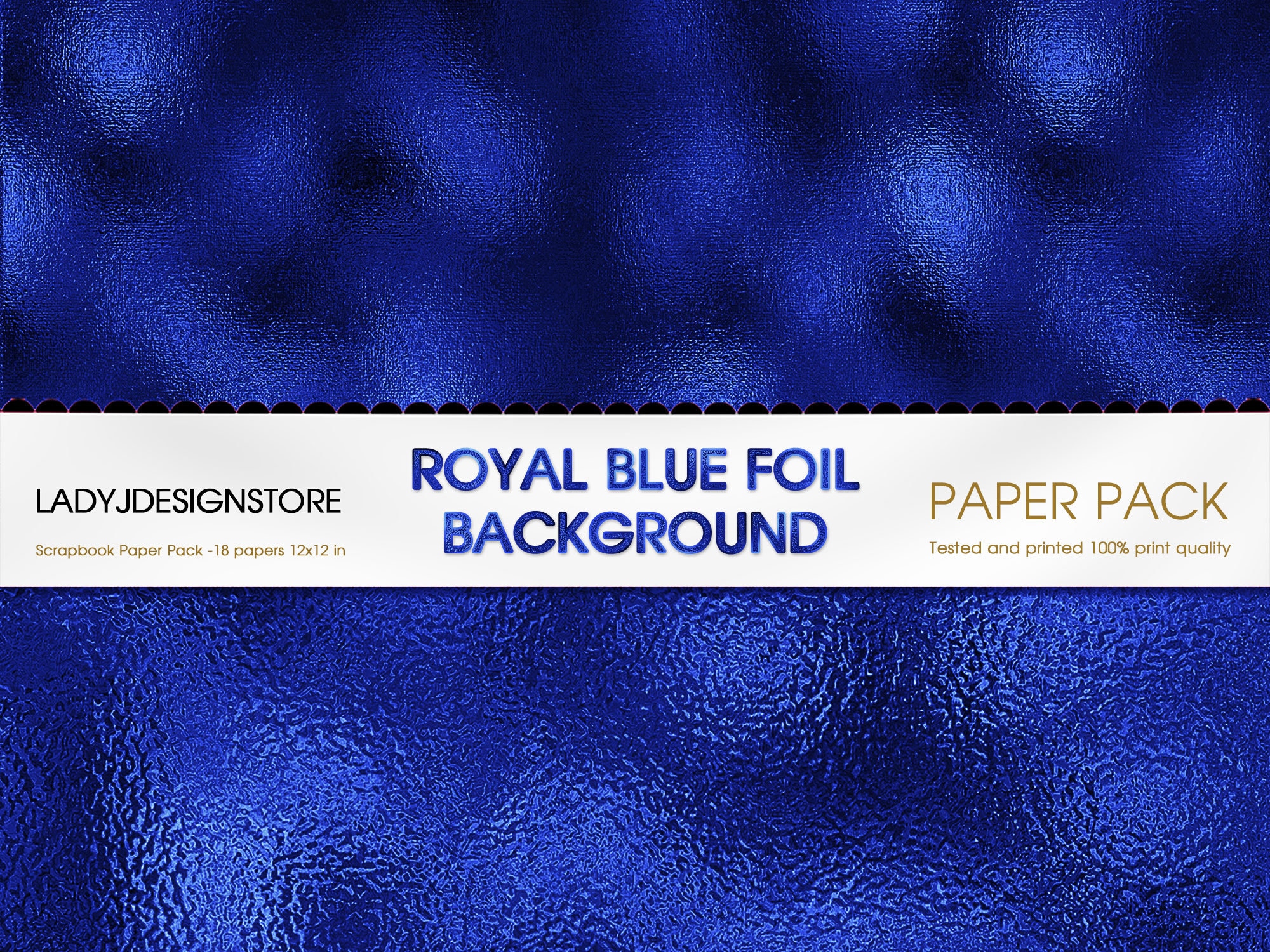 Royal Blue foil digital paper foil textures shimmer printable Etsy