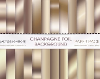 Champagne Gradient, Beige Digital Paper, champagne foil, digital foil, metallic background, beige ombre, shiny beige, gold, foil texture
