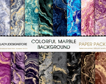 Colorful Marble Digital Seamless Paper, digital marble, gold marble textures, marble digital paper, marble backgrounds, scrapbooking