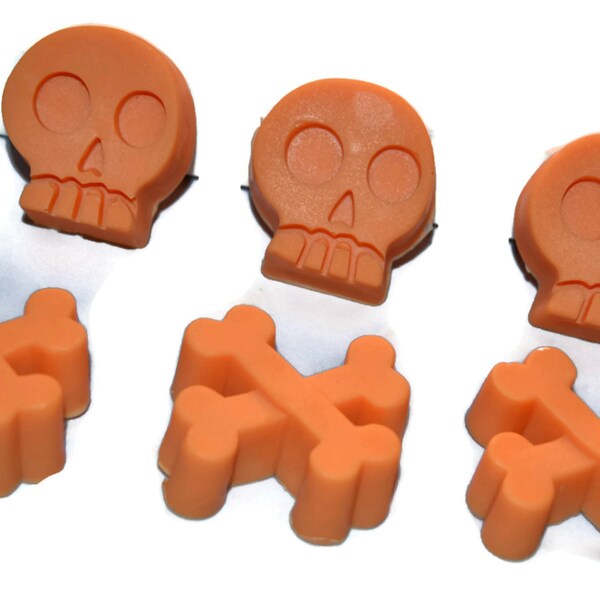 On Sale 50% off Halloween Soap Skull and Cross Bones Set of 3 Soaps