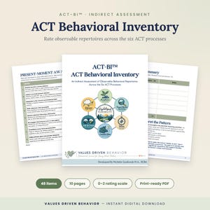 ABA ACT Assessment: 48 Skill Inventory for BCBAs and Clinicians